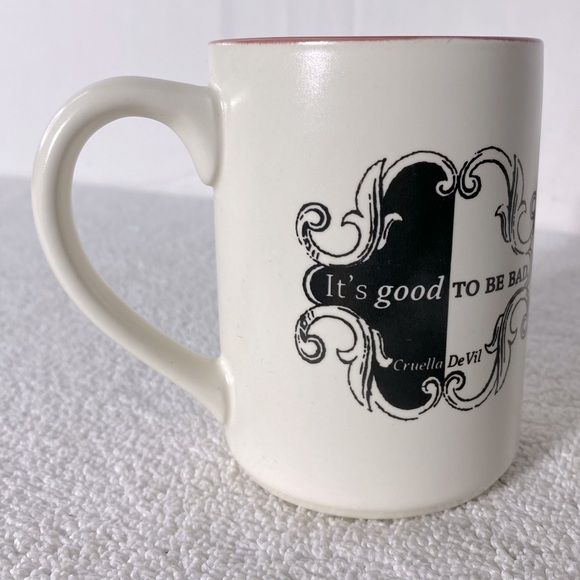 Disney Hallmark Calls Black Cream It’s Good To Be Bad Cruella DeVil Ceramic Mug - Picture 6 of 10
